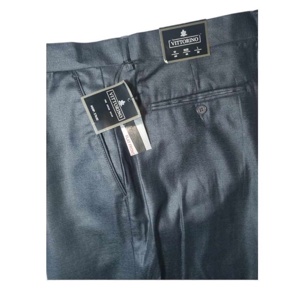 🆕️ Vittorino Flat Front Men's Black Dress Pants 44x32